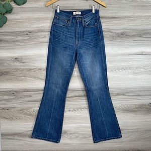 Madewell Rigid Flare Blue Jeans